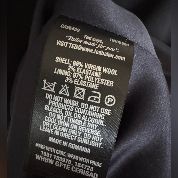 TED BAKER - Cerisad Faux-Wrap Dress size 1 - Picture 8 of 8